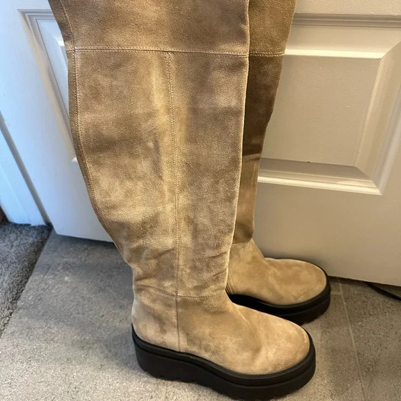 Free People London Calling Wedge Over The Knee Boots - Picture 6 of 6